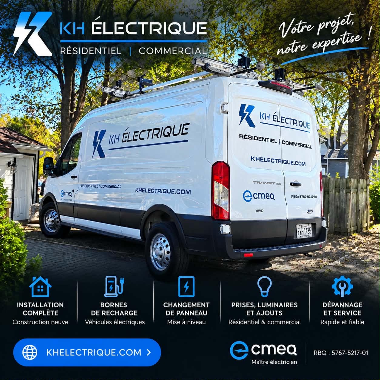 Électricien professionnel KH Électrique